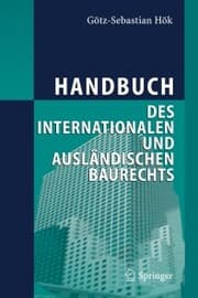 Cover von Handbuch des internationalen und ausländischen Baurechts