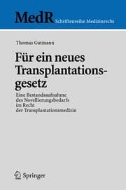 Cover von Für ein neues Transplantationsgesetz