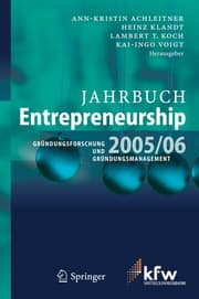 Cover von Jahrbuch Entrepreneurship 2005/06