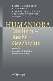 Cover von Humaniora: Medizin - Recht - Geschichte