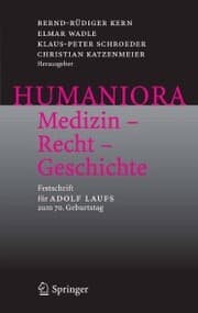 Cover von Humaniora: Medizin - Recht - Geschichte