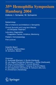 Cover von 35th Hemophilia Symposium Hamburg 2004