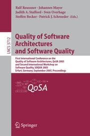 Cover von Quality of Software Architectures and Software Quality
