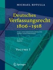 Cover von Deutsches Verfassungsrecht Bd.2 1806-1918