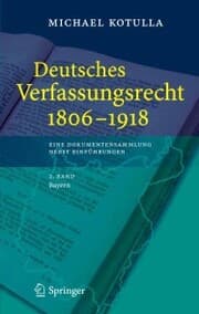 Cover von Deutsches Verfassungsrecht 1806 - 1918