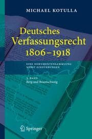 Cover von Deutsches Verfassungsrecht Bd.3 1806-1918