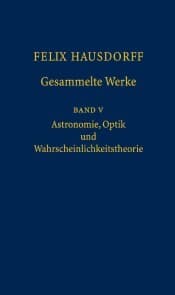 Cover von Felix Hausdorff - Gesammelte Werke Band 5