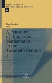 Cover von A Panorama of Hungarian Mathematics in the Twentieth Century, I