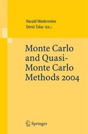 Cover von Monte Carlo and Quasi-Monte Carlo Methods 2004