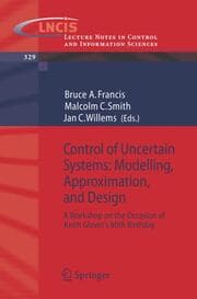 Cover von Control of Uncertain Systems: Modelling, Approximation, and Design