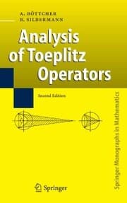 Cover von Analysis of Toeplitz Operators