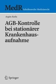 Cover von AGB-Kontrolle bei stationärer Krankenhausaufnahme