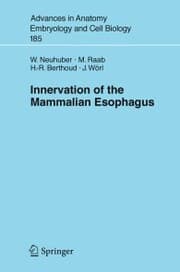 Cover von Innervation of the Mammalian Esophagus