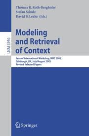 Cover von Modeling and Retrieval of Context