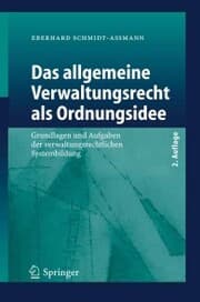 Cover von Das allgemeine Verwaltungsrecht als Ordnungsidee