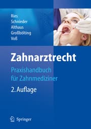 Cover von Zahnarztrecht