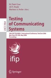 Cover von Testing of Communicating Systems