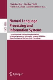 Cover von Natural Language Processing and Information Systems