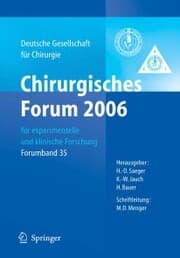 Cover von Chirurgisches Forum 2006 für experimentelle und klinische Forschung