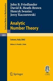 Cover von Analytic Number Theory