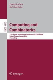 Cover von Computing and Combinatorics