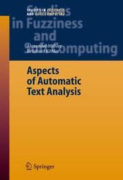 Cover von Aspects of Automatic Text Analysis