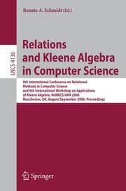 Cover von Relations and Kleene Algebra in Computer Science