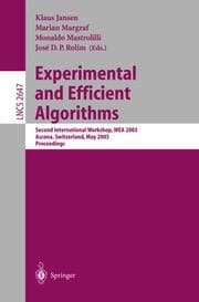 Cover von Experimental and Efficient Algorithms