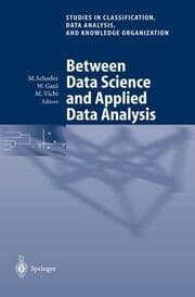 Cover von Between Data Science and Applied Data Analysis