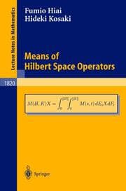 Cover von Means of Hilbert Space Operators