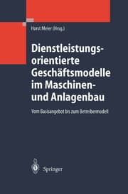 Cover von Dienstleistungsorientierte Geschäftsmodelle im Maschinen- und Anlagenbau