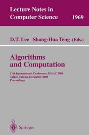 Cover von Algorithms and Computation