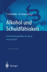 Cover von Alkohol und Schuldfähigkeit