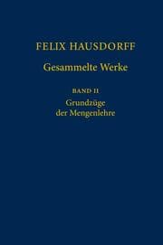 Cover von Felix Hausdorff - Gesammelte Werke Band II