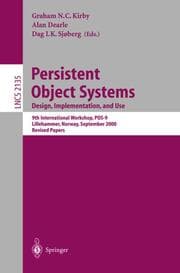 Cover von Persistent Object Systems: Design, Implementation, and Use