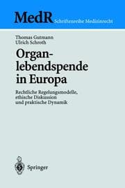 Cover von Organlebendspende in Europa