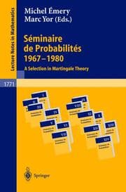 Cover von Seminaire de Probabilites 1967-1980