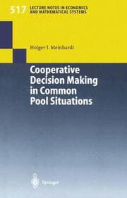 Cover von Cooperative Decision Making in Common Pool Situations