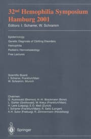 Cover von 32nd Hemophilia Symposium Hamburg 2001