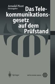 Cover von Das Telekommunikationsgesetz auf dem Prüfstand