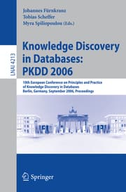 Cover von Knowledge Discovery in Databases: PKDD 2006