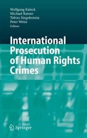 Cover von International Prosecution of Human Rights Crimes