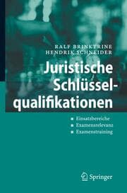 Cover von Juristische Schlüsselqualifikationen
