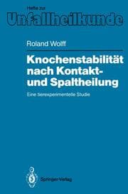 Cover von Knochenstabilität nach Kontakt- und Spaltheilung