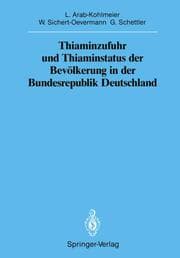Cover von Thiaminzufuhr und Thiaminstatus der Bevölkerung in der Bundesrepublik Deutschland