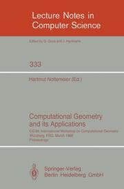 Cover von Computational Geometry and its Applications