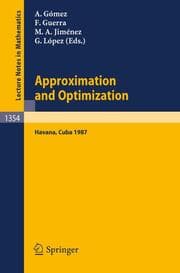 Cover von Approximation and Optimization