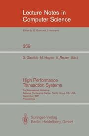 Cover von High Performance Transaction Systems