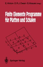 Cover von Finite Elemente Programme für Platten und Schalen
