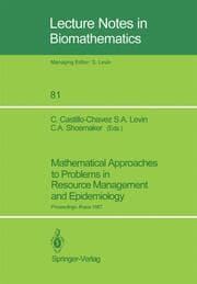 Cover von Mathematical Approaches to Problems in Resource Management and Epidemiology